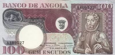 Angola 50 Escudos - L. de Camoes - Feuilles - 10-06-1973 - S�rie AA