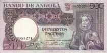 Angola 500 Escudos -  L. de Camoes - Rock  - 10-06-1973 - Serial BS