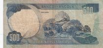 Angola 500 Escudos - M. Carmona - Pedra Negras - 1972  Differents serials