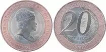 Angola Cadeau 20 Kwanzas Angola Reine Njinga Mbande (1582-1663) - 2014