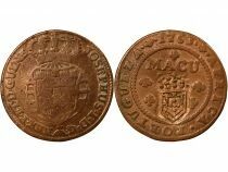 Angola Marie II / Pierre V - 1/2 Macuta - 1837 / 1853