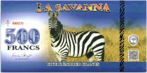 Animals 500 Francs, La Savana - Zebras - 2015