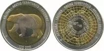 Antarctique et Arctique 10 Dollars  Ours Polaire 2011 - Carte du Pôle (Jeton)