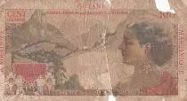 Antillas Francesas 1 NF sur 100 Francs - La bourdonnais - ND (1961) - Serial V.1 - P.29