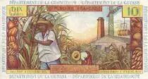 Antillas Francesas 10 Francs - Girl, sugar cane - 1966 - Y.7 - UNC - P.8b