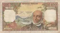 Antillas Francesas 100 Francs Victor Schoelcher - ND (1964) - Serial Q.1 - F+ to VF - P.10a - 1st signature