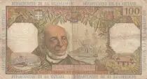 Antillas Francesas 100 Francs Victor Schoelcher - ND (1964) - Serial Q.1 - F+ to VF - P.10a - 1st signature