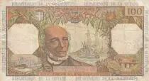 Antillas Francesas 100 Francs Victor Schoelcher - ND (1964) - Serial R.1 - F+ to VF - P.10a - 1st signature