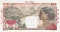 Antille francesi 1 NF on 100 Francs - La Bourdonnais - Specimen - ND (1961) - P.1