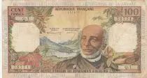 Antille francesi 100 Francs Victor Schoelcher - ND (1964) - Serial Q.1 - F+ to VF - P.10a - 1st signature