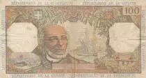 Antille francesi 100 Francs Victor Schoelcher - ND (1964) - Serial T.1 - VF - P.10a - 1st signatures