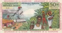 Antille francesi 50 NF -  Bananas - Specimen - ND (1962) - P.6s
