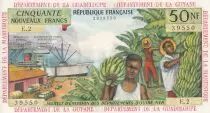 Antille francesi 50 NF - Banana harvest - 1962 - Serial E.2 - P.UNC - P.6a