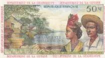 Antille francesi 50 NF - Banana harvest - 1962 - Serial E.2 - P.UNC - P.6a
