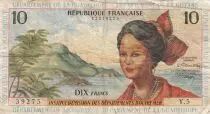 Antilles Fran&ccedil;aises 10 Francs 1964 Antilles Fran&ccedil;aise  - Jeune Antillaise