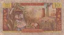 Antilles Françaises 10 Francs Jeune Antillaise - 1964 - Série W.4 - TB - P.8b