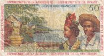 Antilles Françaises 50 Francs - Bananiers - ND (1964) - Série U.2 - P.9 b