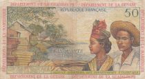 Antilles Françaises 50 Francs Bananiers - 1964 - Série M.1 - TB + - P.9 a - 1ère signature