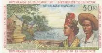 Antilles Fran&ccedil;aises 50 NF - Bananiers - Sp&eacute;cimen - ND (1962)