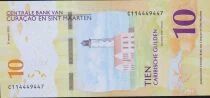 Antilles Néerlandaises 10 Gulden - Poisson-ange - Phare de Klein Curaçao - 2025 - Série C