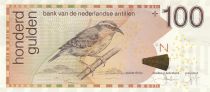 Antilles Néerlandaises 100 Gulden 2016 - Sucrier à ventre jaune