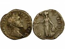 Antoninous Pious - Silver Denarius, Annona & Galley - 153 Rome