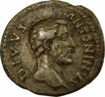 Antoninous Pious - Silver Denarius, Eagle - 161 Rome