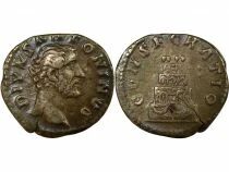 Antoninous Pious - Silver Denarius, Funeral Pyre - 161 Rome