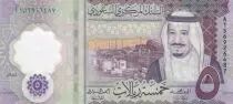 Arabia Saudita 5 Riyals,  Roi Salmane - Saudi Central Bank -2024 - Polymer