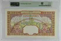 Arabische Republik Syrien 100 Pounds 1939 - Banque de Syrie et du Grand-Liban - Specimen - P.39Ds - PMG 65 EPQ
