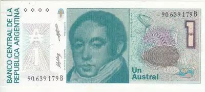 Argentina 1  Austral - Bernardino Rivadavia - ND(1985) - Serial B