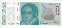 Argentina 1  Austral - Bernardino Rivadavia - ND(1985) - Serial B