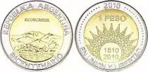 Argentina 1 Peso - Cerro Aconcagua de Mendoza - 2010 - Bimetal