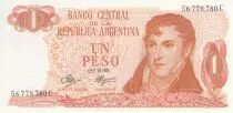 Argentina 1 Peso - General Manuel Belgrano - Bariloche-Llao-Llao - 1970 - Serial C