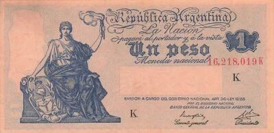 Argentina 1 Peso - ND (1949-1950) - P.257