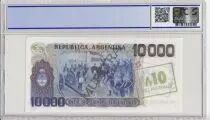 Argentina 10 Australes/10000 Pesos, M Belgrano  - 1985 - Sp&eacute;cimen - PCGS 65 OPQ