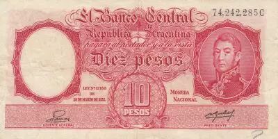 Argentina 10 pesos - Jos� de San Mart�n - 28-03-1935 - Serial C