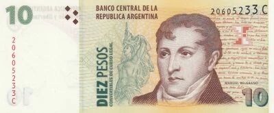 Argentina 10 Pesos - Mr Belgrano - Rosario - 2000 - Series C