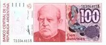 Argentina 100 Austales, Domingo F Sarmento - 1989