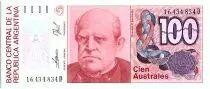 Argentina 100 Austales, Domingo F Sarmento - 1990