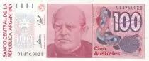 Argentina 100 Australes D. F. Sarmiento - Liberty - 1990
