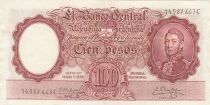 Argentina 100 Pesos - Jos&eacute; de San Mart&iacute;n - Spaniards and Indians - 1967 - Series C