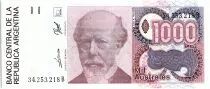 Argentina 1000 Austales, Julio A Roca - 1989