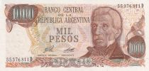 Argentina 1000 Pesos - Gen. San Martin - ND (1976-1983) - Serial D - P.304b