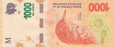 Argentina 1000 Pesos - Hornero - 2017 - Serial PA - P.366