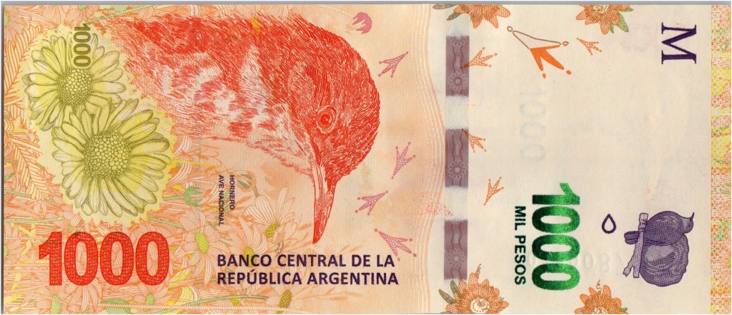 Resultado de imagem para argentina 1000 pesos