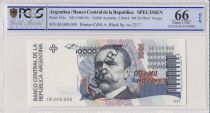 Argentina 10000 Australes  - 1989 - Spécimen - PCGS 66 OPQ