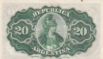 Argentina 20 Centavos - Mitre - Helmeted woman - 1895 - P.229