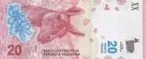 Argentina 20 Pesos Lama - 2017 (vertical format)