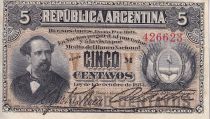 Argentina 5 Centavos - Dr. Nicolas Avellaneda - 1881 - P.5